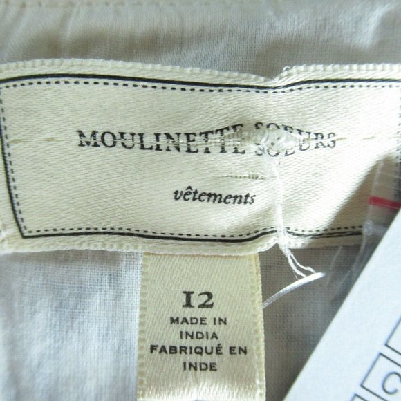 SOLDMoulinette Soeurs Top Embroidered Crop Scallop - Picture 7 of 8